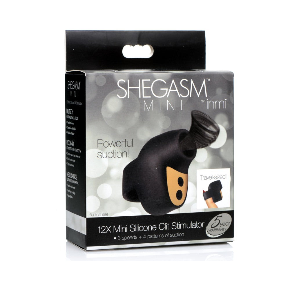 Shegasm Mini 12X Mini Sili Clit Stim Blk